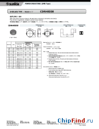 Datasheet CDRH8D38 manufacturer Sumida